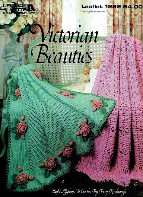 Vintage Crochet Afghan Pattern Book Pdf Download Victorian Lace Crochet Lapghan Worsted Weight