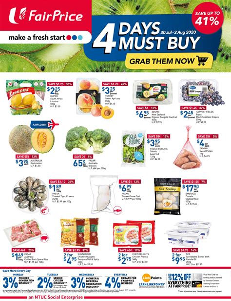 Ntuc Fairprice Weekly Promotion Ntuc National Day Promotion Weekly