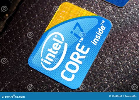 Intel core i7 logo editorial image. Image of technology - 23448460