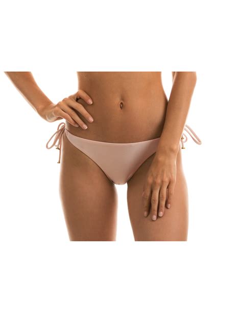 Nude Roze Braziliaans Bikinibroekje Met Sierstukjes Bottom Essence