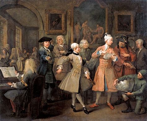 A Rake S Progress 2 The Rake S Levee Painting William Hogarth Oil