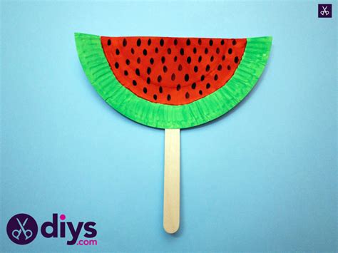 How To Make A Watermelon Paper Fan