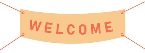 Welcome letters banner. Stock vector banner 10481430 Vector Art at Vecteezy