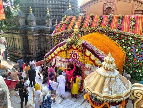 At Guwahatis Historic Kamakhya Temple Celebration Of Durga Puja Sans Idols