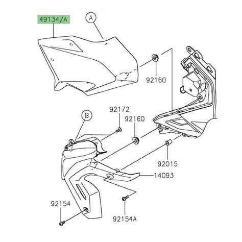 Cope De Radiateur Peinte Kawasaki Z Moto Shop