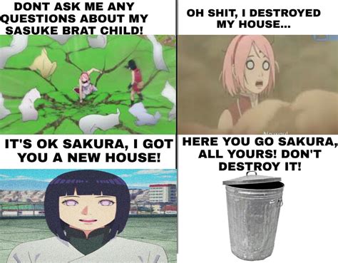 Sakura Is Trash♡¸• Funny Naruto Memes Naruto Funny Naruto Facts