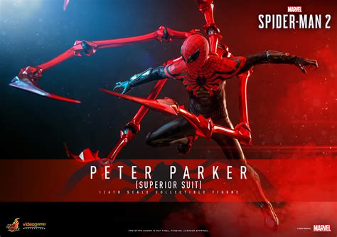 Marvel Spider Man Peter Parker Superior Suit Scale Figure Hot Toys