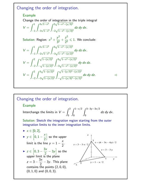 Solution Triple Integrals In Cartesian Coordinates Studypool