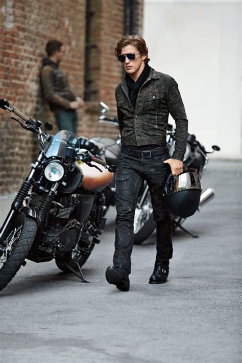 Ralphlauren Mens Biker Style Motorcycle Fashion Men Biker Style