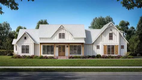 Single Story Modern Farmhouse Plans