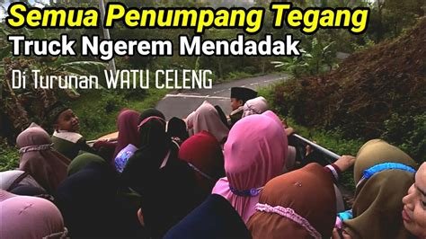 Jalan Watu Celeng Truck Membawa Rombongan Jama Ah Tpq Kalitengah