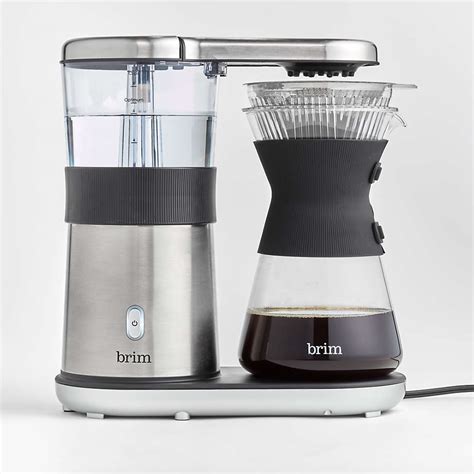 Brim Cup Electric Pour Over Coffee Maker Stainless Steel Coffee