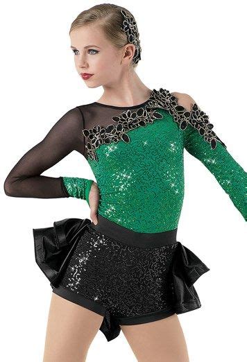 Asymmetrical Biketard With Back Bustle Weissman® Dance Outfits Ladies Dress Design Dance