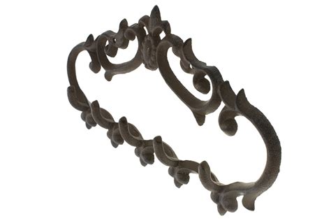 Cast Iron Wall Hanger – Vintage Design with 5 Hooks - Keys, Towels, etc ...