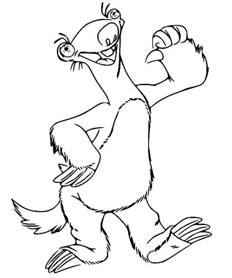 Ice Age Peaches Coloring Pages