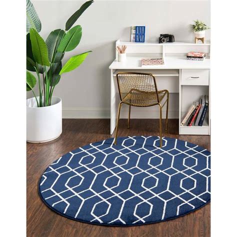 Marilynmonroe Glam Navy Blue Gold Area Rug And Reviews Wayfair