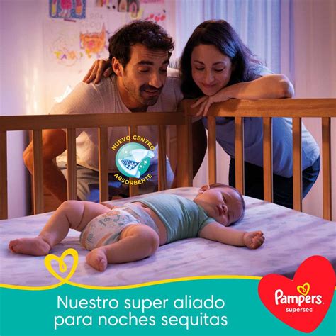 Pañal Pampers Supersec M 52u Jumbo