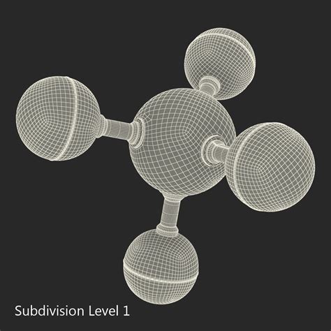 Methane Molecule 3D Model $19 - .3ds .c4d .fbx .ma .obj .max - Free3D