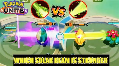 Mew Solar Beam Vs Venusaur Solar Beam Pokemon Unite YouTube