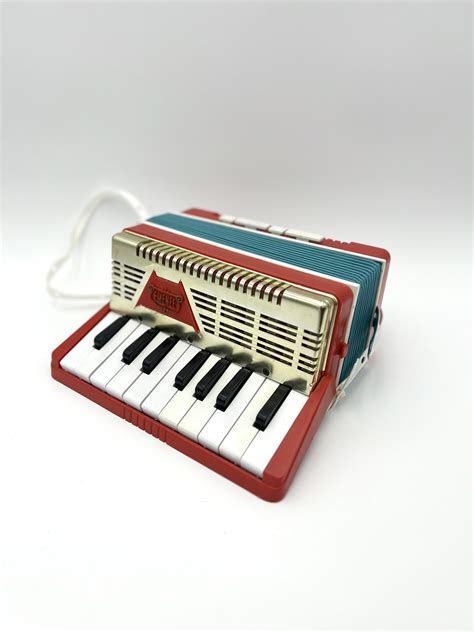 1950s Emenee Musical Toys Golden Piano Accordion In Original Etsy