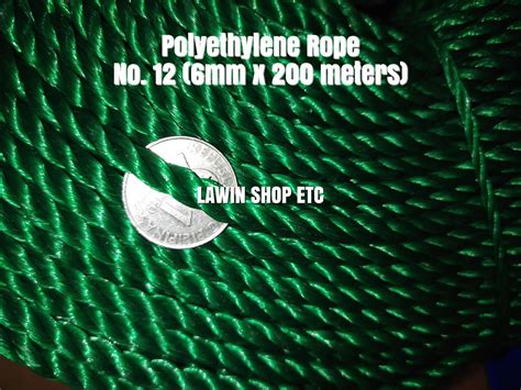 PE Nylon Rope 12 6mm X 200 Meters Polyethylene Rope Lubid Tali