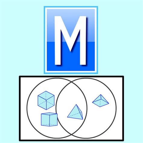 Sorting 3D Shapes Venn Diagram IPhone App