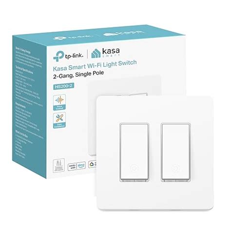 Kasa Smart Switch 2 Gang Hs200 2 Single Poleneutral Wire Required 2