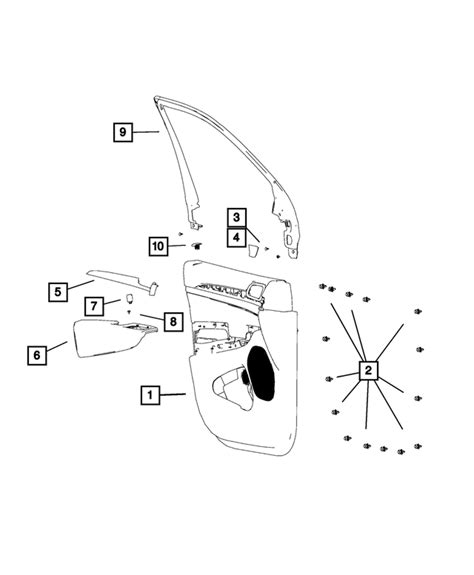 Jeep Grand Cherokee Front Door Applique Right Aa