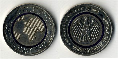 Bundesrepublik Euro G Blauer Planet Erde Polymerring