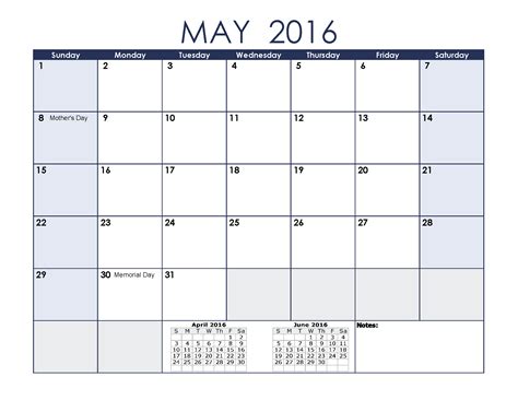 May 2016 Calendar With Holidays Usa Uk Canada Printable Calendar