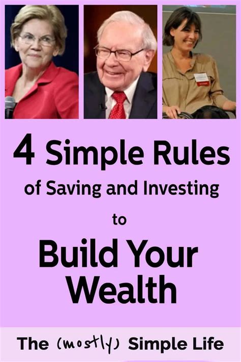 Budgeting And Investing For Success 4 Rules To Build Your Wealth The Mostly Simple Life