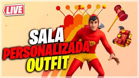 FORTNITE AO VIVO SALA PERSONALIZADA OUTFIT VALENDO SKINS SCRIM