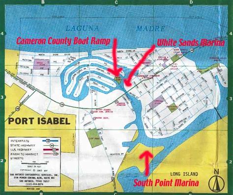 South Padre Island Beach Map