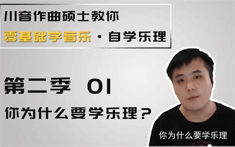 【零基础学音乐·自学乐理】1 你为什么学乐理哔哩哔哩bilibili