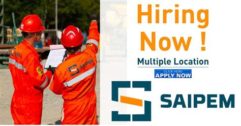 Saipem Job Recruitment Positions How To Apply Onlineproject