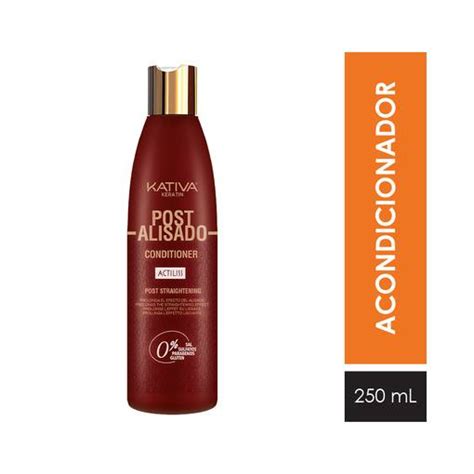 Acondicionador Post Alisado Kativa Frasco 250 Ml