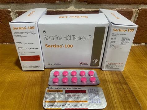 Sertraline 100 Mg Tablets At Rs 85stripe Sertraline Tablets In