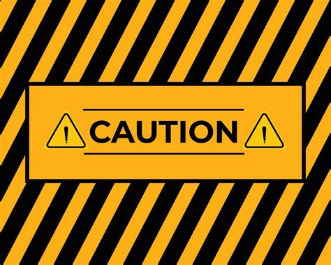 Caution sign with black and yellow warning ribbon. Caution alert ...