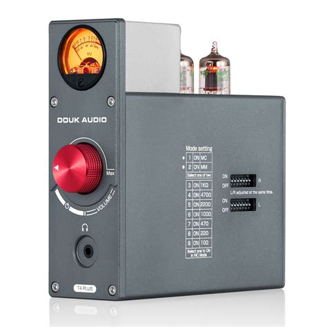 Douk Audio T4 PLUS JAN5654 Ламповый фонокорректор для проигрывателей MM ...