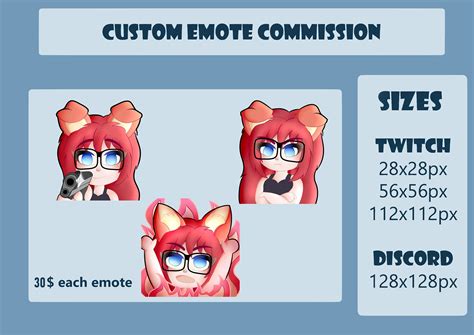 Custom Twitch Emotes Emojis, Stickers Pack for Twitch, Discord and