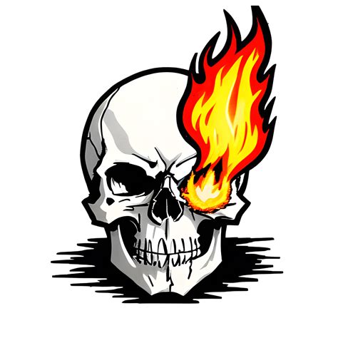 cool skull illustration on transparent background 26792332 PNG