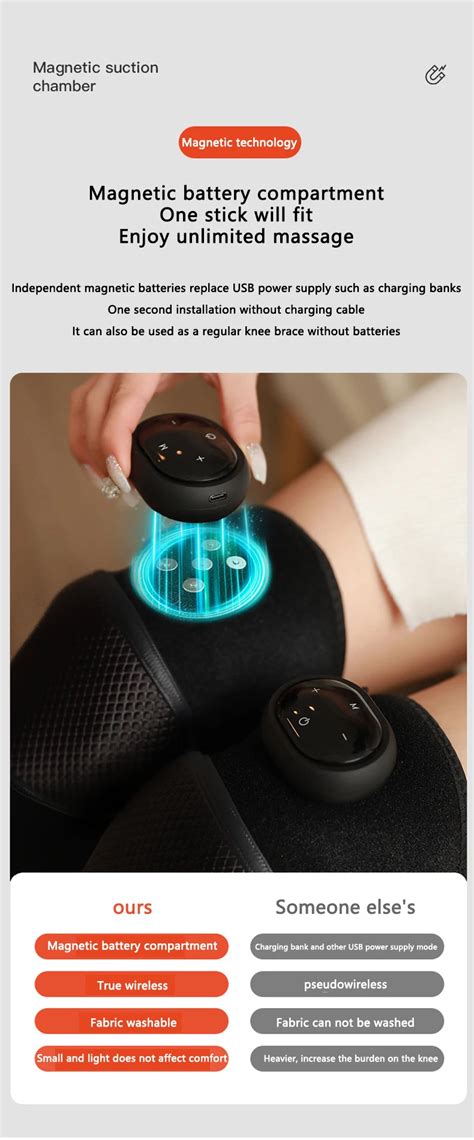 Graphene Far Infrared Heating Pad Heating Knee Brace For Knee