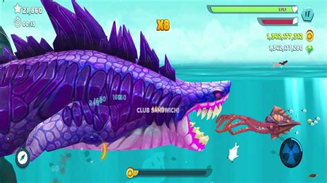 Hungry Shark Evolution New Bigger Monster Sharkjira Vs Kraken Skin