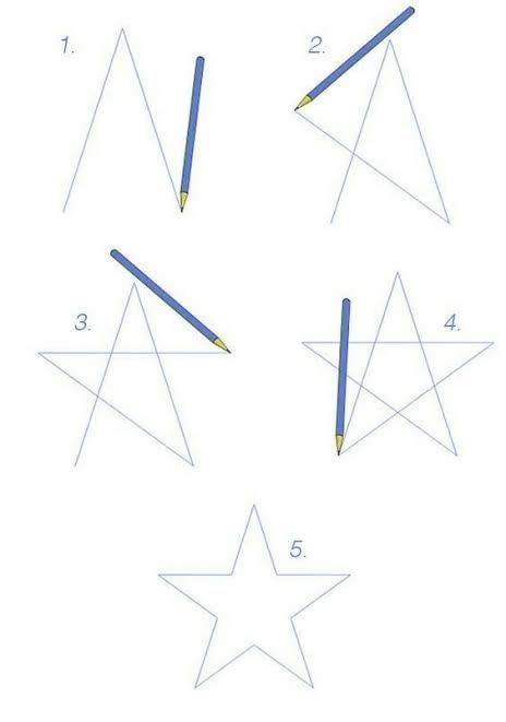 Como Dibujar Una Estrella De 5 Puntas