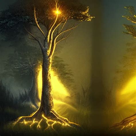 The Two Trees Of Valinor Laurelin And Telperion One Stable Diffusion