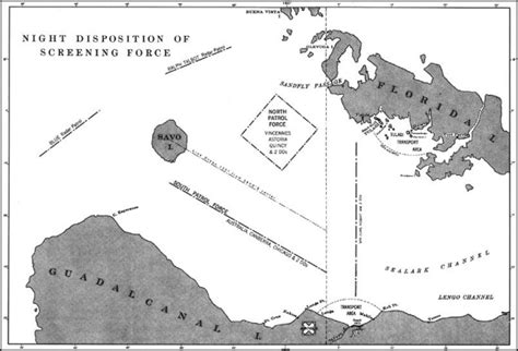 Map Showing Savo Island