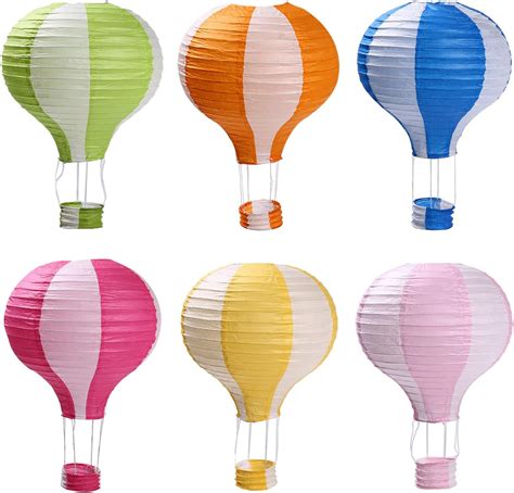 Amazon Matissa Pack Of 9 Hot Air Balloon Paper Lantern Wedding Party Decoration Craft Lamp
