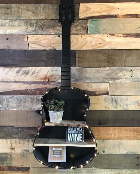 Upcycled Repurposed Guitar Shelf Painted Treasures By Chelsea