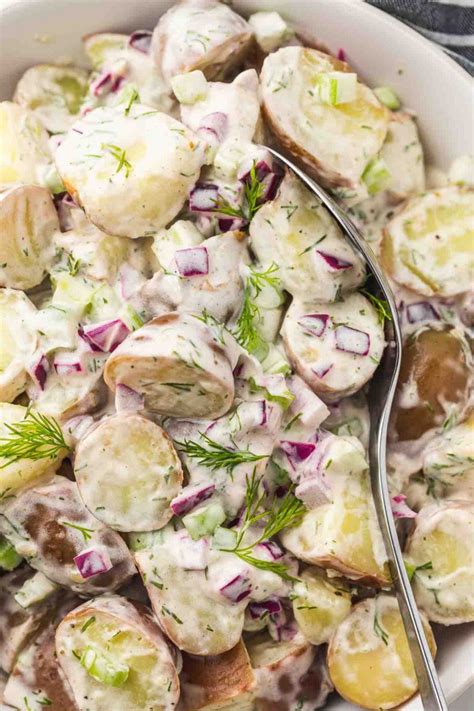 Creamy Dill Red Potato Salad Recipe Little Sunny Kitchen