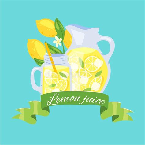 Lemonade Green And Yellow Set For Label Design Colorful Vector